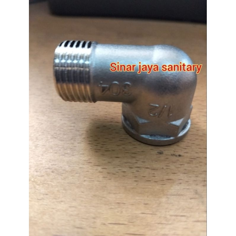KNEE sambungan 1/2inch / Sambungan neple drat luar 1/2inch / KNEE drat luar