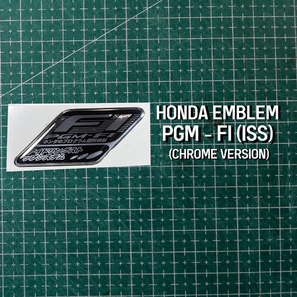 Sticker Detail/Sticker Detail/Sticker timbul/Sticker Resin/Sticker Honda PGM FI ISS/Sticker PGM FI I