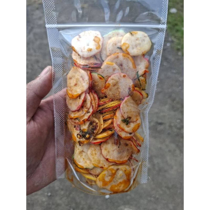 

Kerupuk SEBLAK Daun jeruk 100grm SS snack&food Sebring Bawang makanan instan Jajanan Viral Chili oil Khas Tasikmalaya