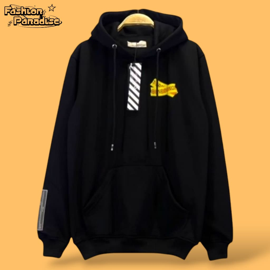 HOODIE SWEATSHIRT *FASHIONPARADISE888* OFF-WHITE SS13 YELLOW TAPE ARROW FULL TAGS AND LABEL UNISEX