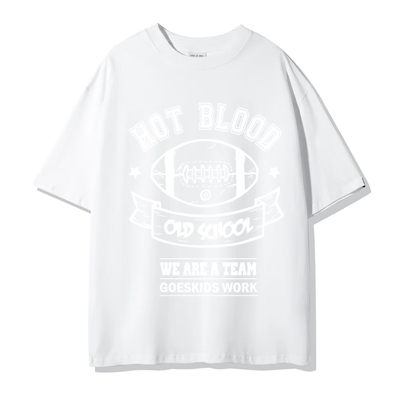 Kaos Pria Oversize Putih/ T - shirt Kaos/ Kaos Motif Bola Sepak Klasik - Kreatif/ Kaos Katun 100%/ K