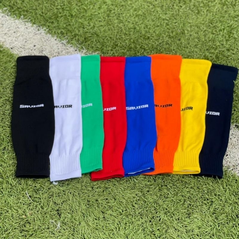 Kaos Kaki Sambung Bola Futsal Sleeve Sock Savior Kaos Kaki Sambung Sepakbola Hitam Putih