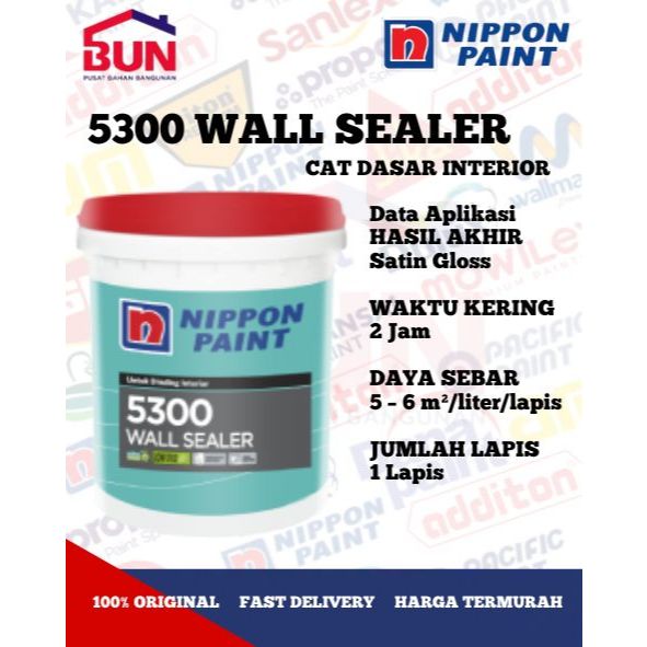 5300 WALL SEALER NIPPON PAINT 20 KG / CAT DASAR DINDING