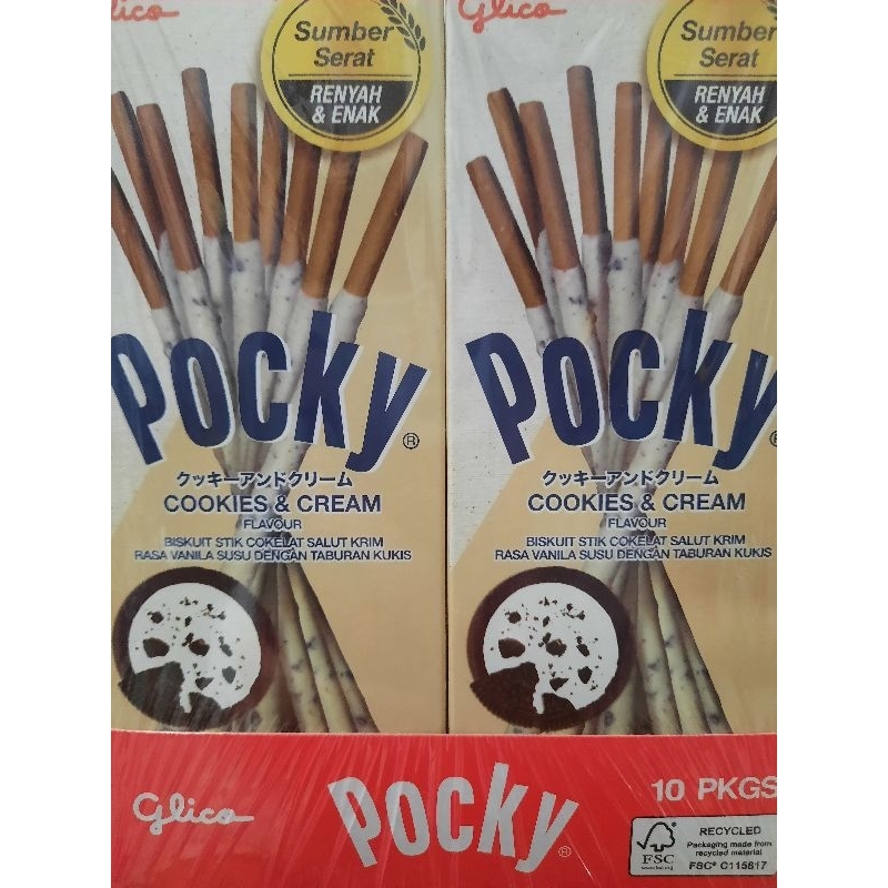 

glico pocky mini/kecil rasa cokelat, stroberi, cookies and cream (1 pcs)