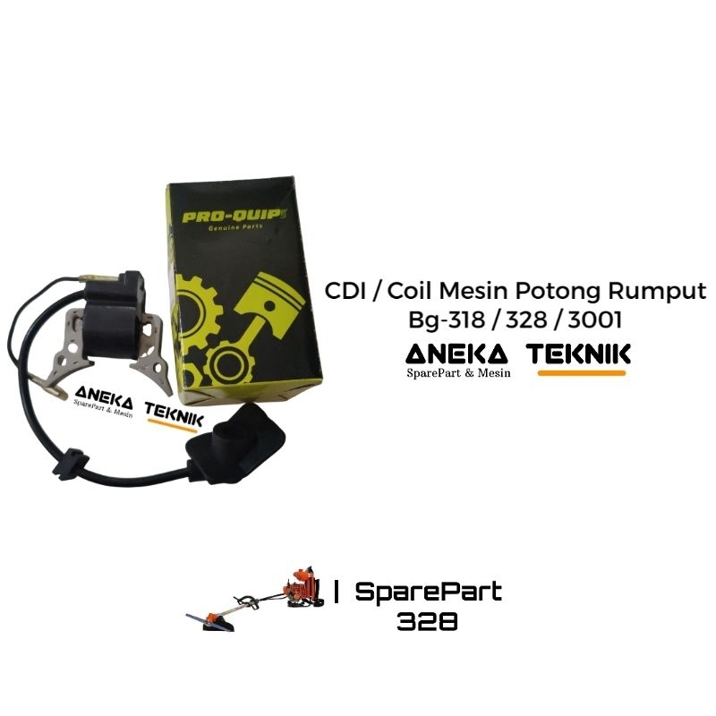 Bg-318 / 328 Cdi Coil Kuil Mesin Pemotong Rumput 2 Tak Pro Quip Asli Berkualitas