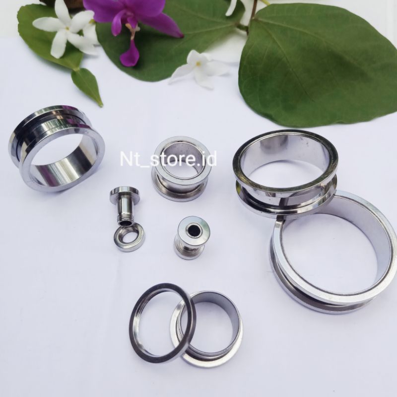 PERSING TELINGA TITANIUM/ PERSING PLUG BESI/ PERSING TELINGA/ PIERCING PLUG/ EXPANDER TELINGA