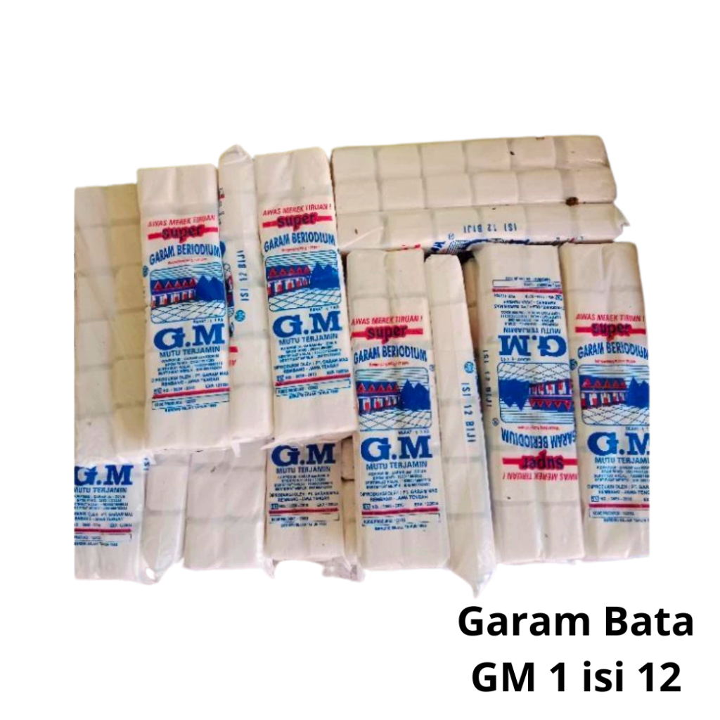 

Garam Bata Uyah Merk GM || Garam Batangan