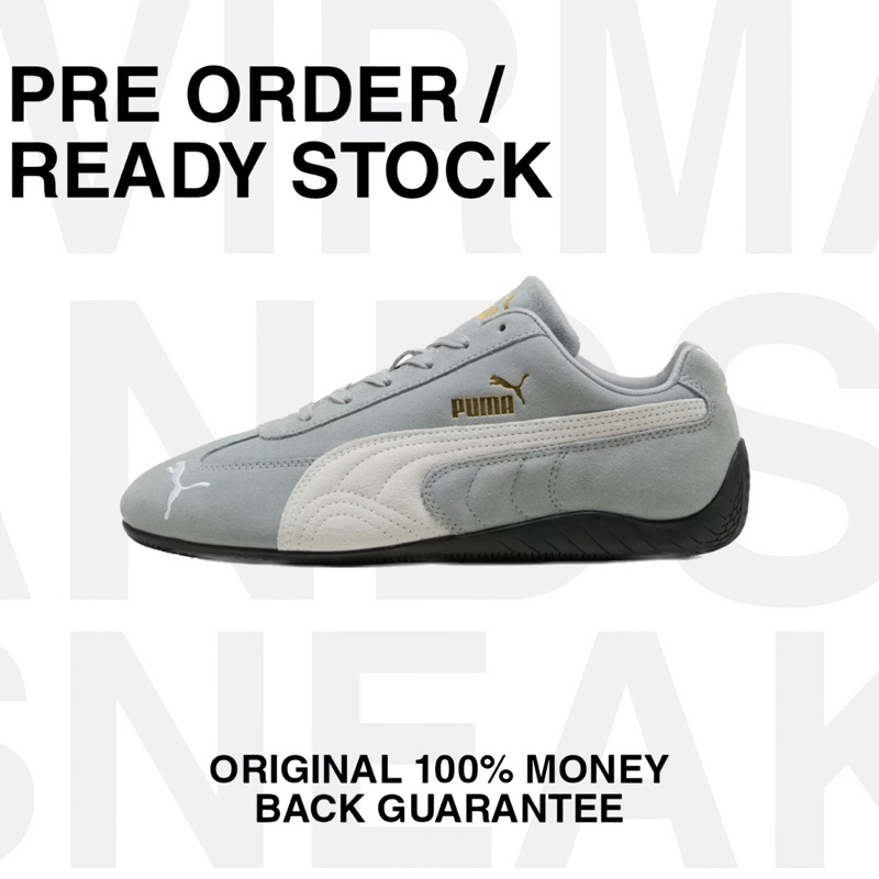 Puma Speedcat OG White Grey Original 100% Sneakers Resmi