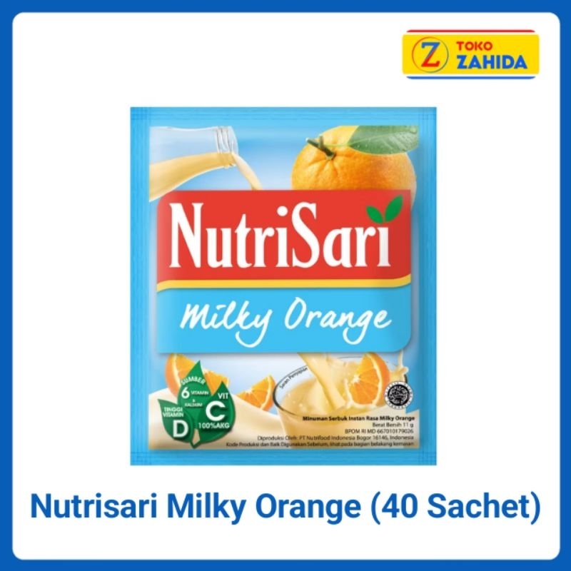 

NutriSari Milky Orange 40 Sachet - Minuman BuatVitamin C & Vitamin D