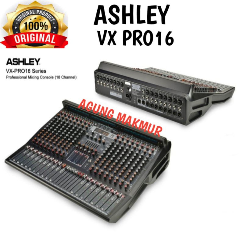 Mixer Ashley VX-PRO16 16 Channel Original - Mixer Ashley VX-Pro 16 - Mixer ashley VX Pro16 - Mixer A
