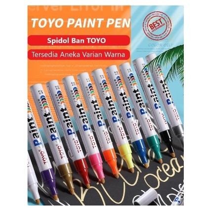 

TERMURAH Spidol Ban Paint Marker Mobil Motor TOYO Original Serbaguna