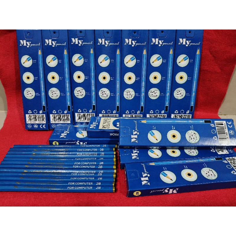 

Pensil Grafit 2B (12pcs) / Pensil murah 2B (12pcs)