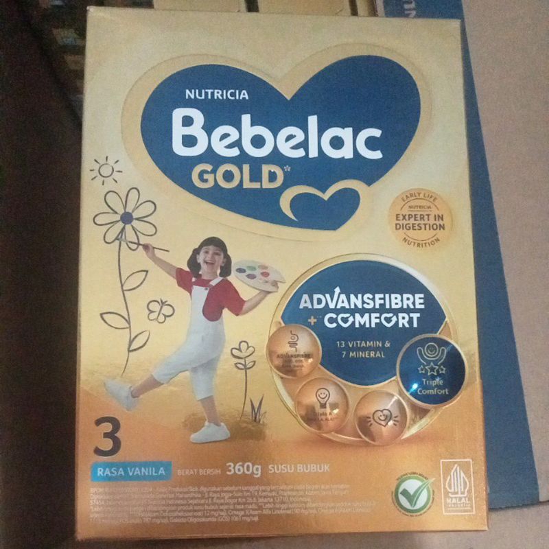 

Nutricia Bebelac Gold 3 UK 360 gr advance+comfort untuk pencernaan