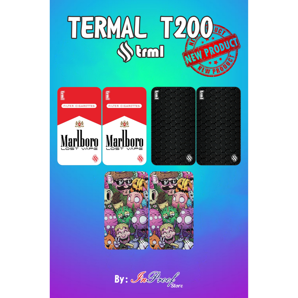 Acesoris Casing Vape Termal T200 PRINT UV (Bisa Cutom)