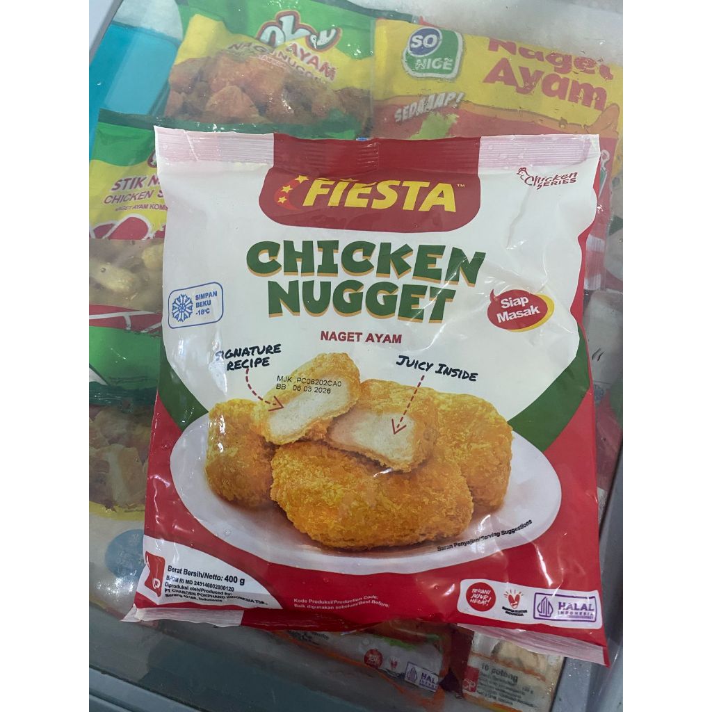 

Fiesta Nugget Ayam 400g - Delicious Chicken Nuggets