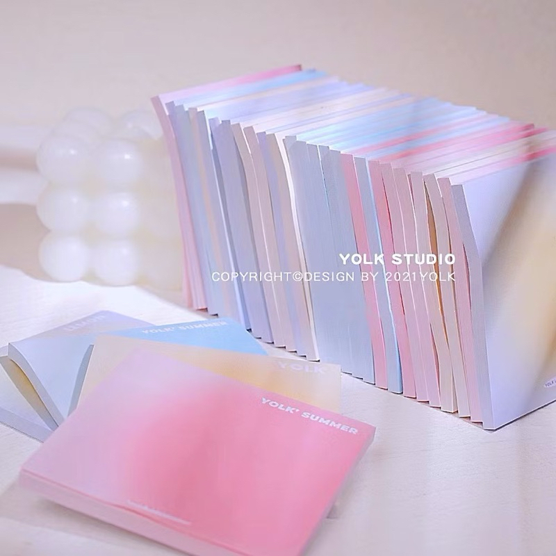 

READY STOCK BISA COD - 50 LEMBAR STICKY NOTE GRADASI NOTEPAD BUKU CATATAN KERTAS TEMPEL PENGINGAT MEMO LEM WARNA WARNI COLORFUL IMUT LUCU ANAK PEREMPUAN GADIS REMAJA GAYA CEWEK KOREA JURNAL AESTHETIC FANCY MEWAH ELEGAN SEKOLAH KANTOR MINI POLOS VIRAL CUTE
