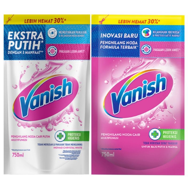 VANISH cairan pembersih noda pemutih pakaian 750ml