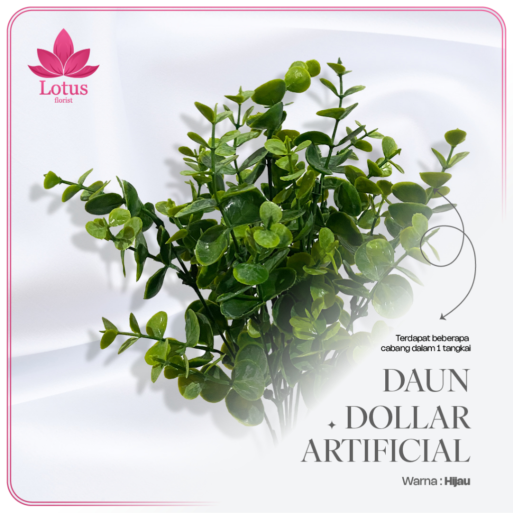 Daun Dollar Artificial - Kode : Daun Dollar