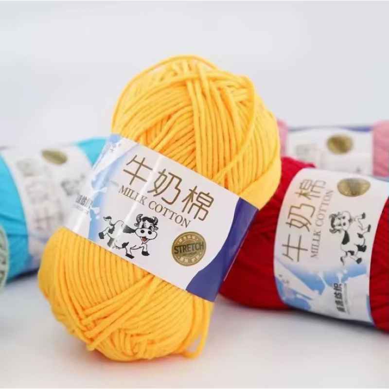 [EYIN CROCHET] [1-92] BENANG RAJUT KATUN SUSU 5 PLY/ MILK COTTON YARN 5 PLY