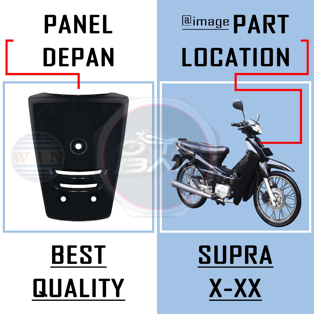 PANEL DEPAN SUPRA X LAMA SUPRA XX MERK WIN / TAMENG DASI SUPRA X LAMA SUPRA XX ORIGINAL WIN