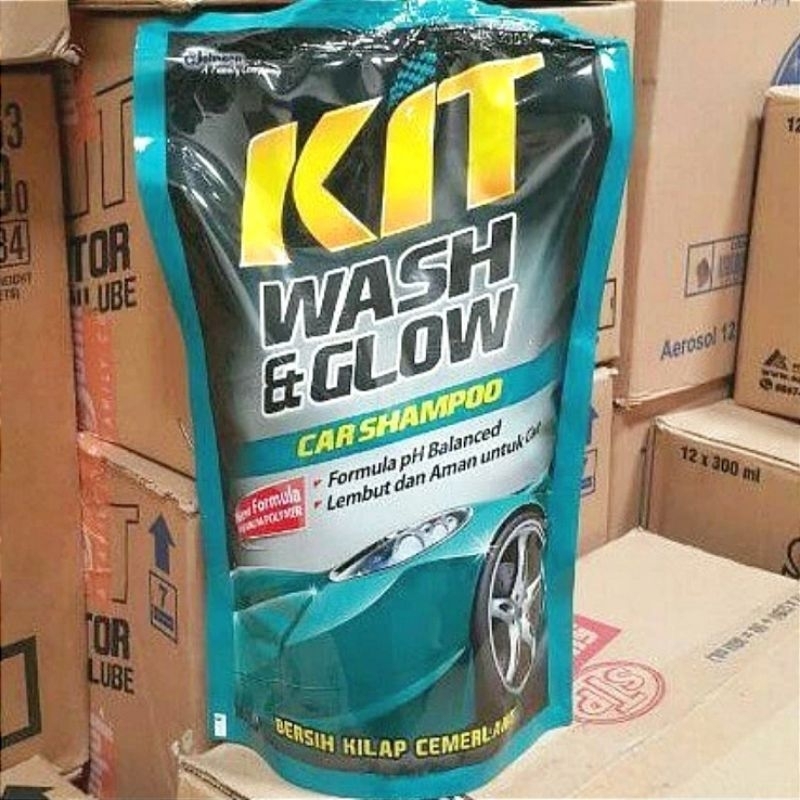 SABUN CUCI MOBIL KIT WASH & GLOW / (KIT WASH GLOW ) PREMIUM POLYMER 720 ML