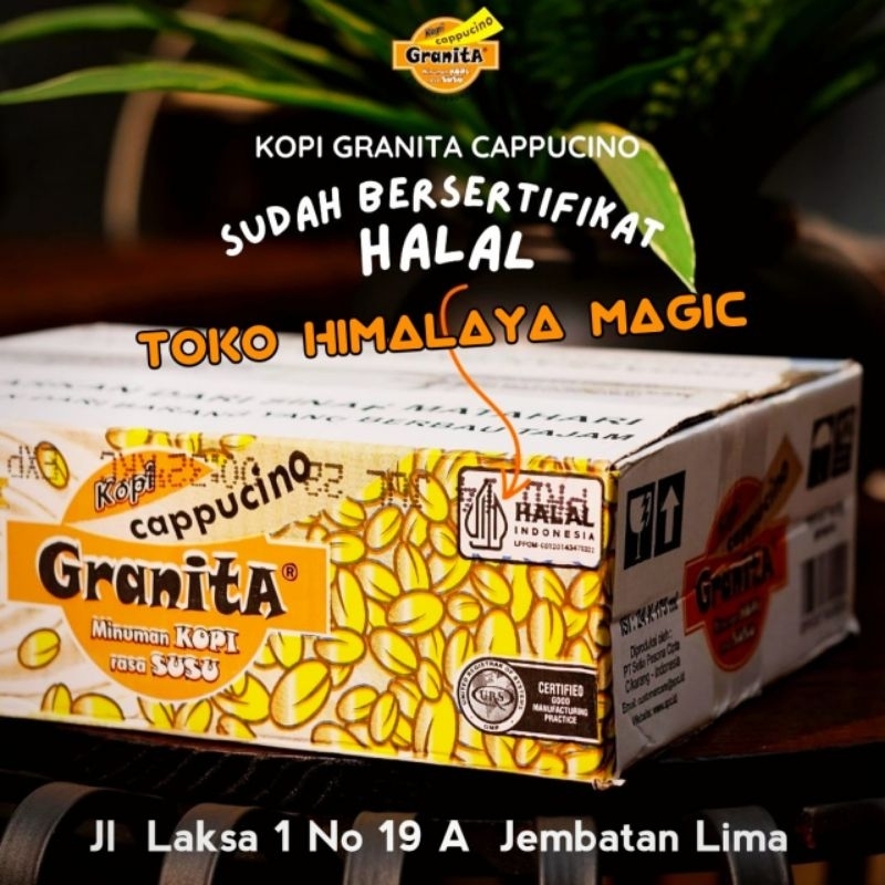 

Granita Minuman Kopi rasa Susu 175 ML isi 24 gelas
