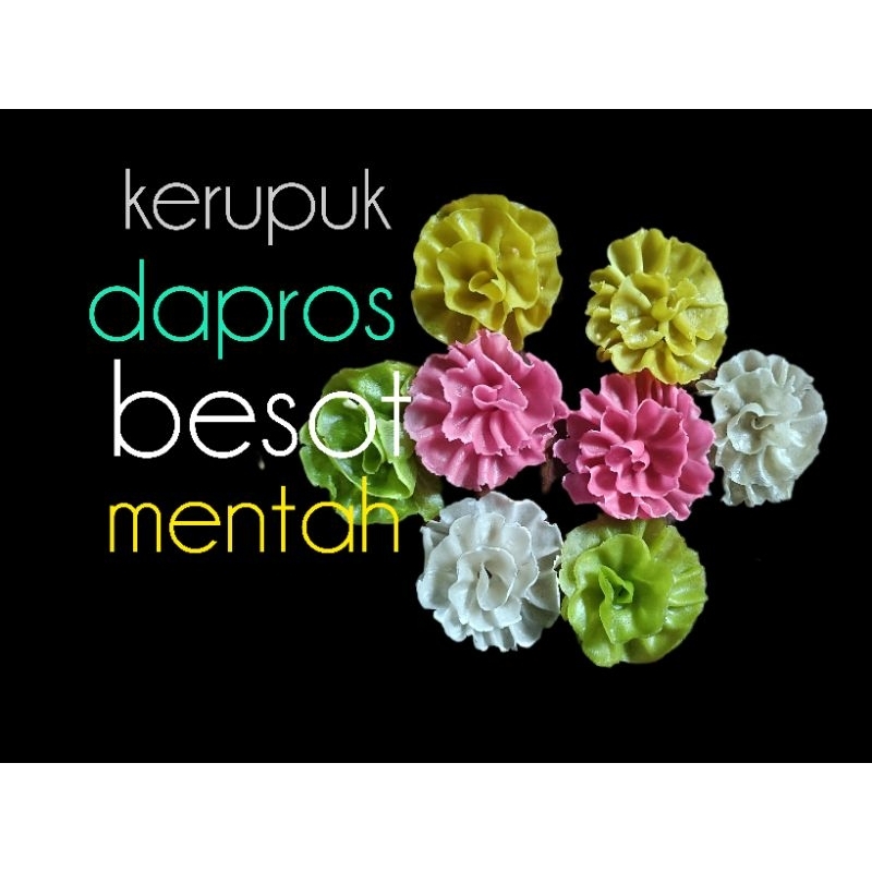 

krupu/dapros/bungamentah(isi50pcs)kembangdoyanh