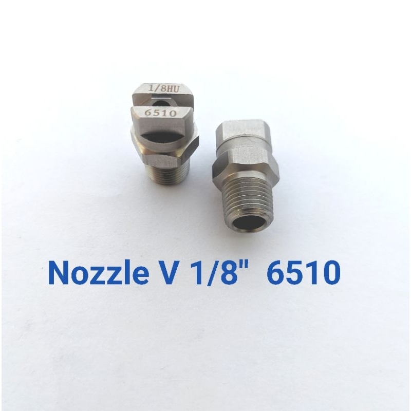 Nozzle Vee Jet Stainless 1/8 inch (6510) / nozzle v jet stainless
