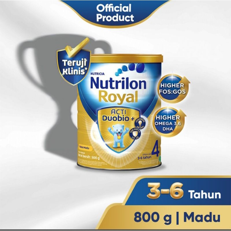 

Nutrilon Royal 3 (1-3 Tahun) Susu Pertumbuhan Anak Vanila 800gr