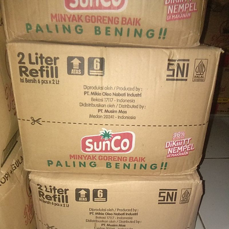 minyak goreng sunco 2liter 1 dus