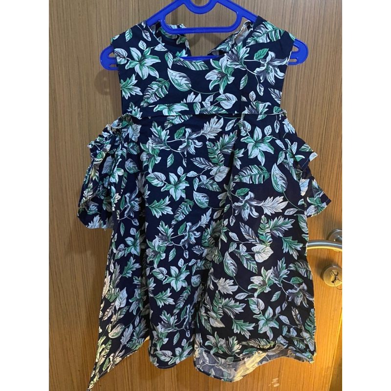 sabrina blouse bunga tropical