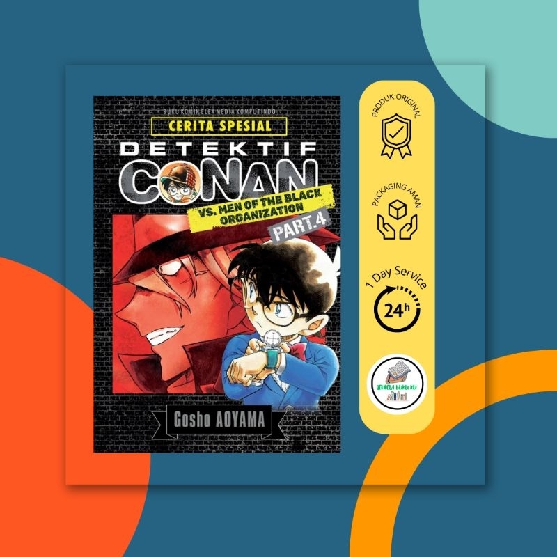Komik Detektif Conan VS Men of the Black Organization Vol. 04 (Aoyama Gosho)