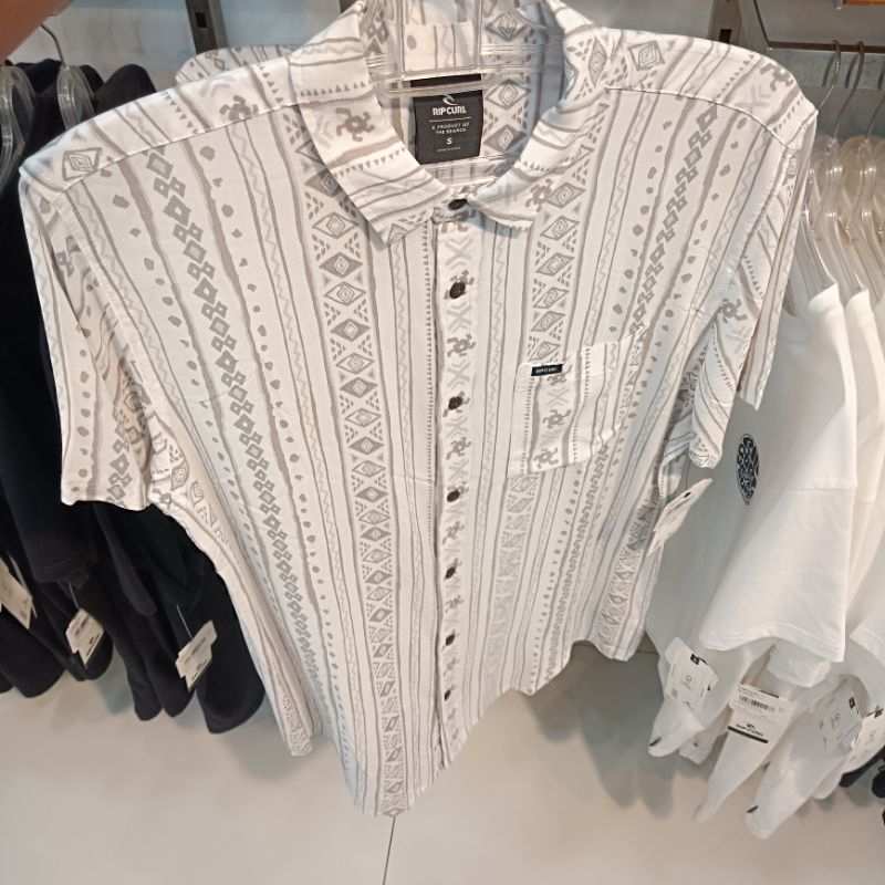 Kemeja pria Ripcurl Fun time bone ss