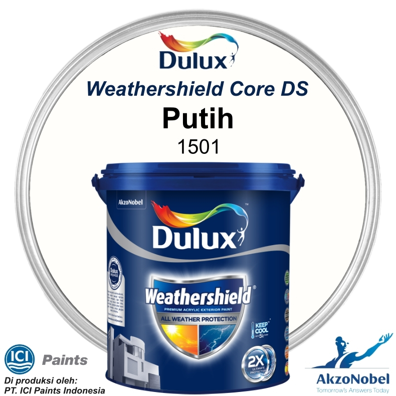 CAT DULUX WEATHERSHIELD 2.5 LT - PUTIH / WHITE 1501