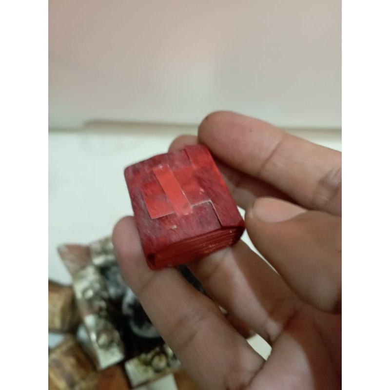 

kitab Stambul lipat tinta w emas kertas merah