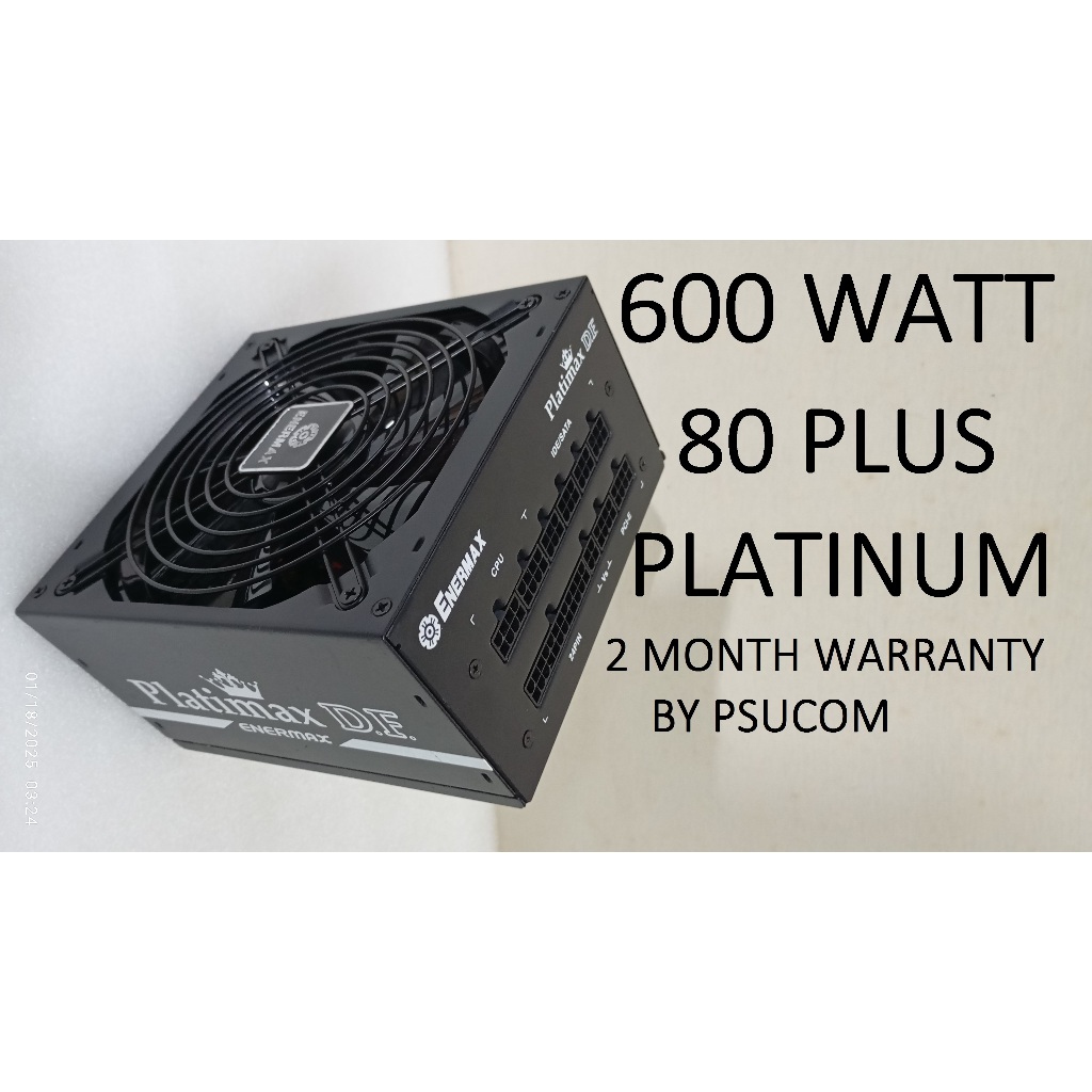 PSU ENERMAX PLATIMAX DF 600 WATT PLATINUM 80 PLUS