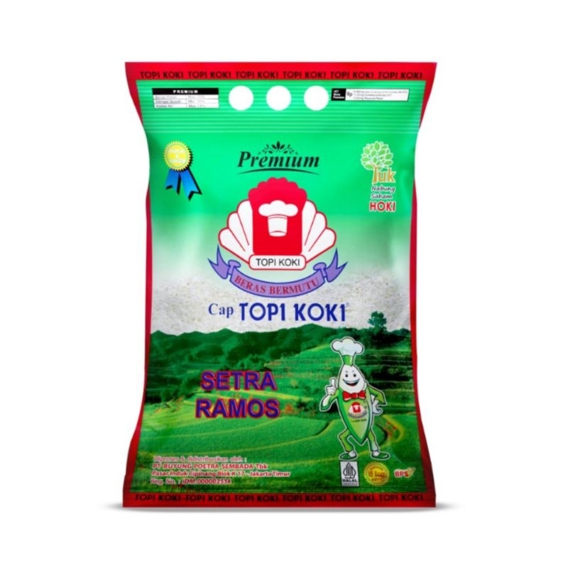 

Topi Koki Sentra Ramos Beras Premium 5kg