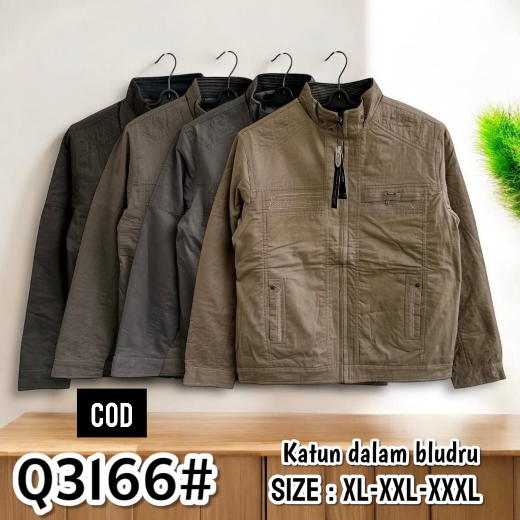 JAKET KATUN PRIA / JAKET KATUN IMPORT / JAKET KATUN PRIA JUMBO / JAKET KATUN PRIA DALAM BLUDRU / JAK