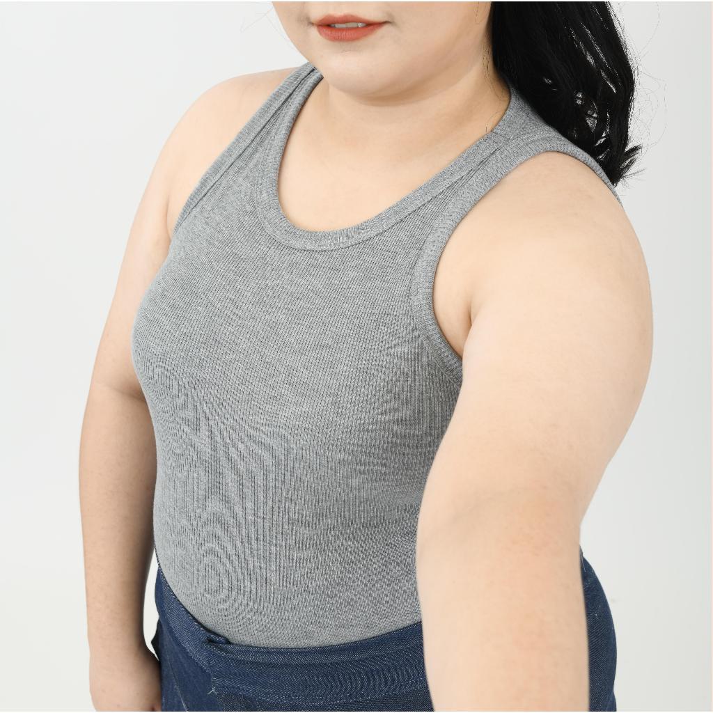 Grosir Oro Top Halter Tang Top Crop Top Strech Rib Knit Tangtop Wanita Crop Wanita All Size Jumbo