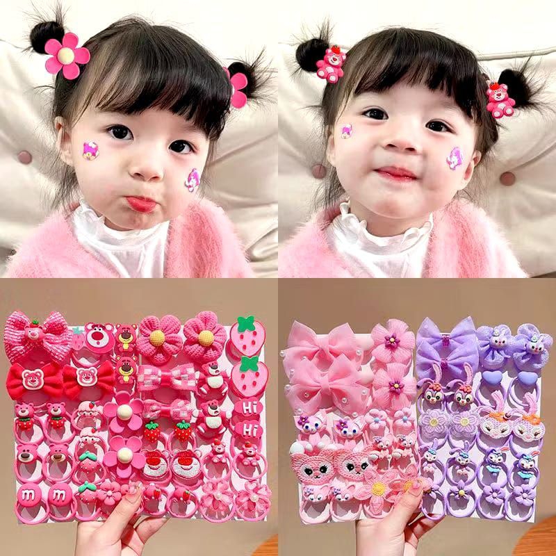 F419 18PCS SET IKAT RAMBUT ANAK