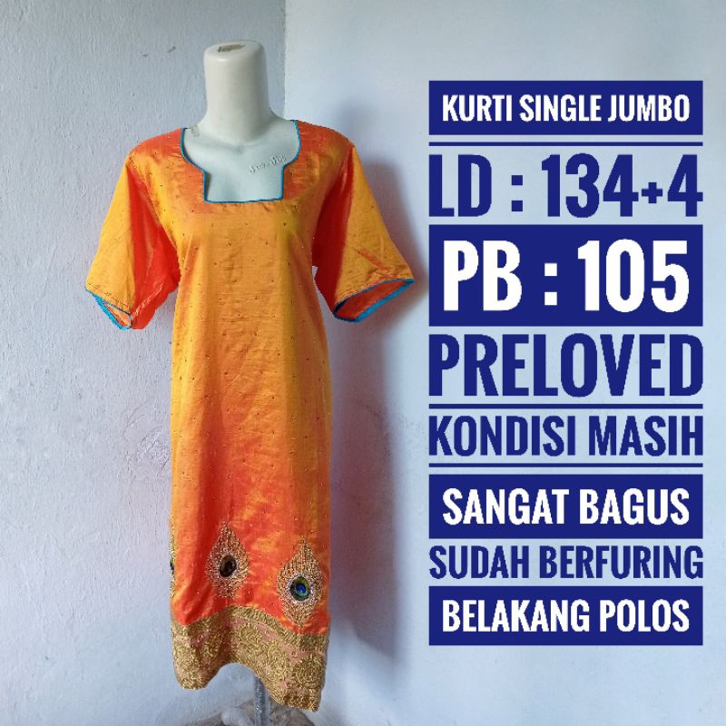 kurti single baju India jumbo