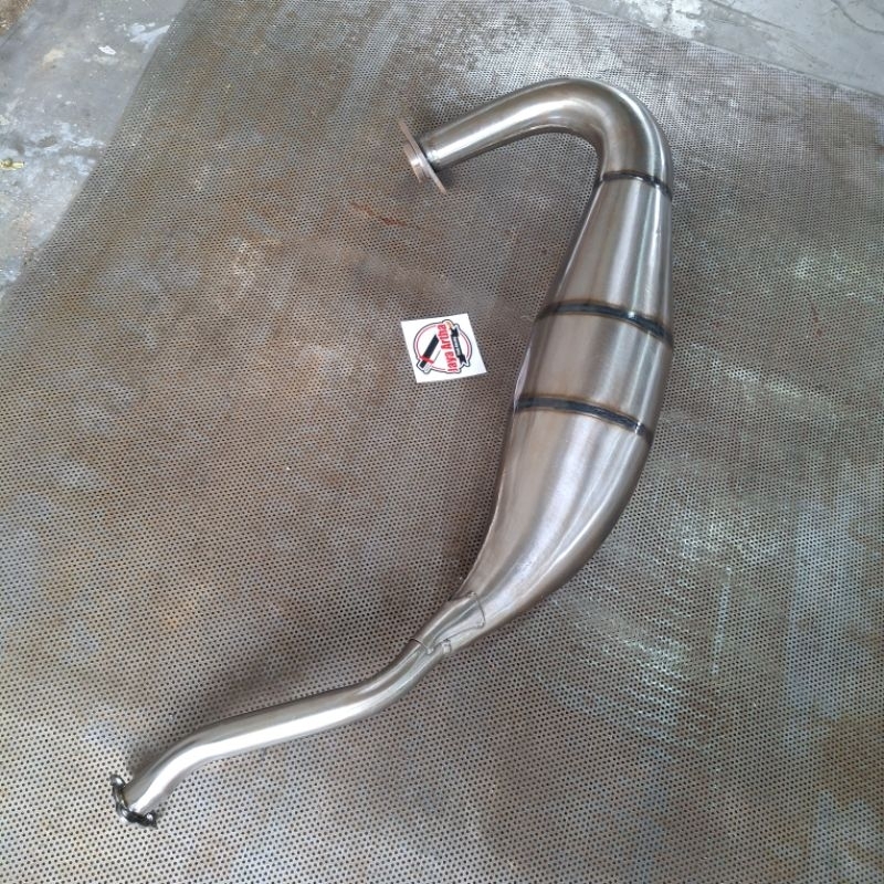chamber / perut knalpot ninja r rr ss bahan press type C untuk kompetisi / chamber perut ninja kompe