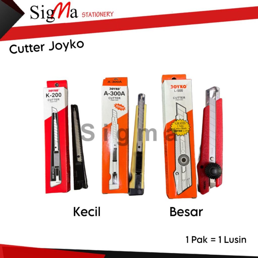 

Joyko Cutter / Kater Besar Joyko / Kater Kecil Joyko / Kater K-200 / Kater A-300 / Kater L-500 Joyko