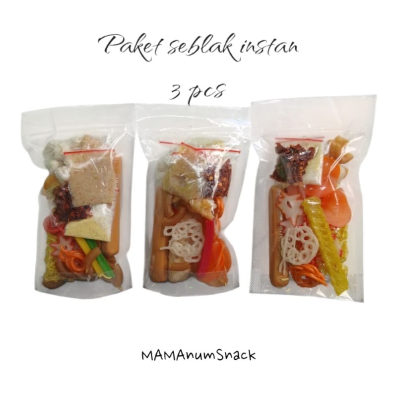 

PAKET 3 BUNGKU SEBLAK INSTAN BUMBU REMPAH GURIH NIKMAT