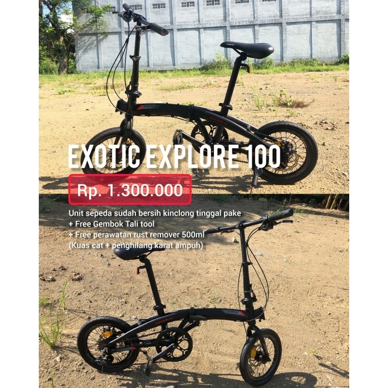sepeda lipat Exotic Explore 100 16inch