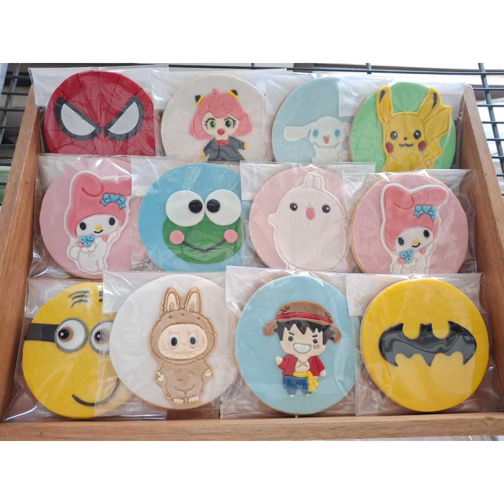 

Cookies Almond Bulat Hias 9.5cm HOMEMADE