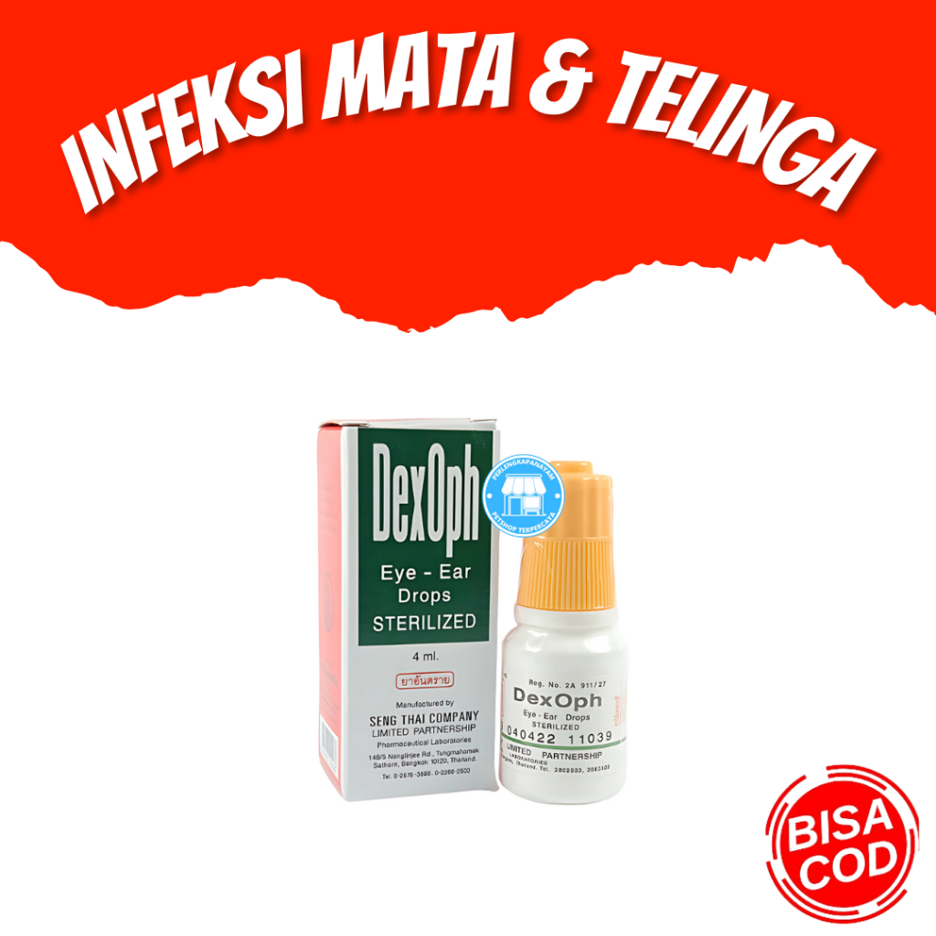 DEX OPH Obat Infeksi  Mata danTelinga Ayam Obat Mata Ayam Bengkak Obat Mata Ayam Bengkak