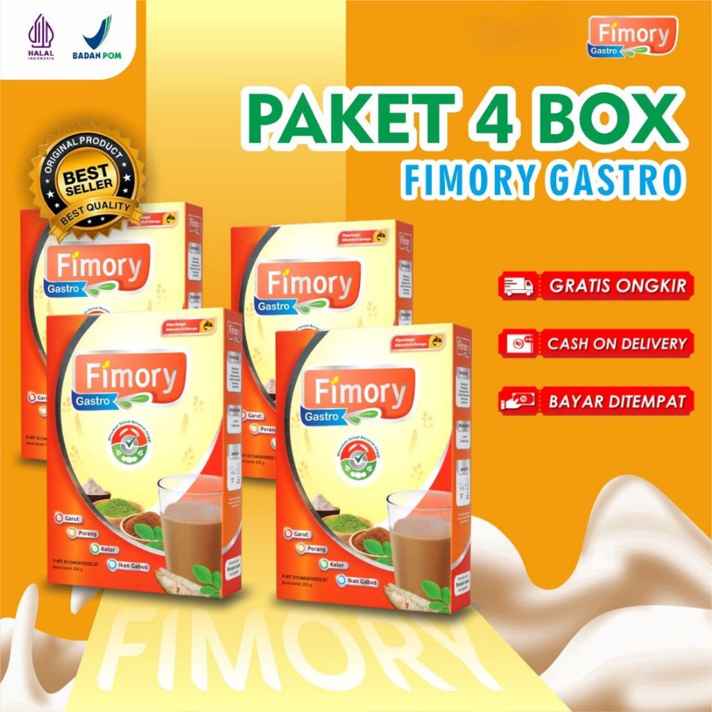 

Paket 4 box Fimory Gastro 250gr - atasi sakit lambung akut/GERD dengan bahan alami | original 100%