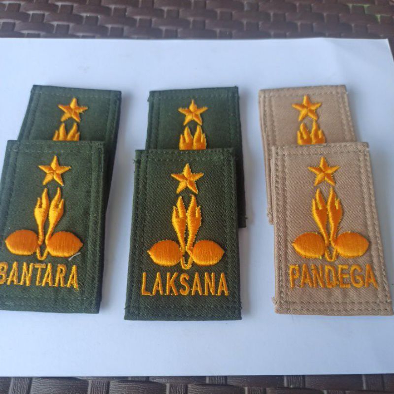 TKU BANTARA LAKSANA PANDEGA BORDIR KAIN 3D TIMBUL - KEDAI PRAMUKA KAJAMIL TANDA KCAKAPAN UMUM PENEGA
