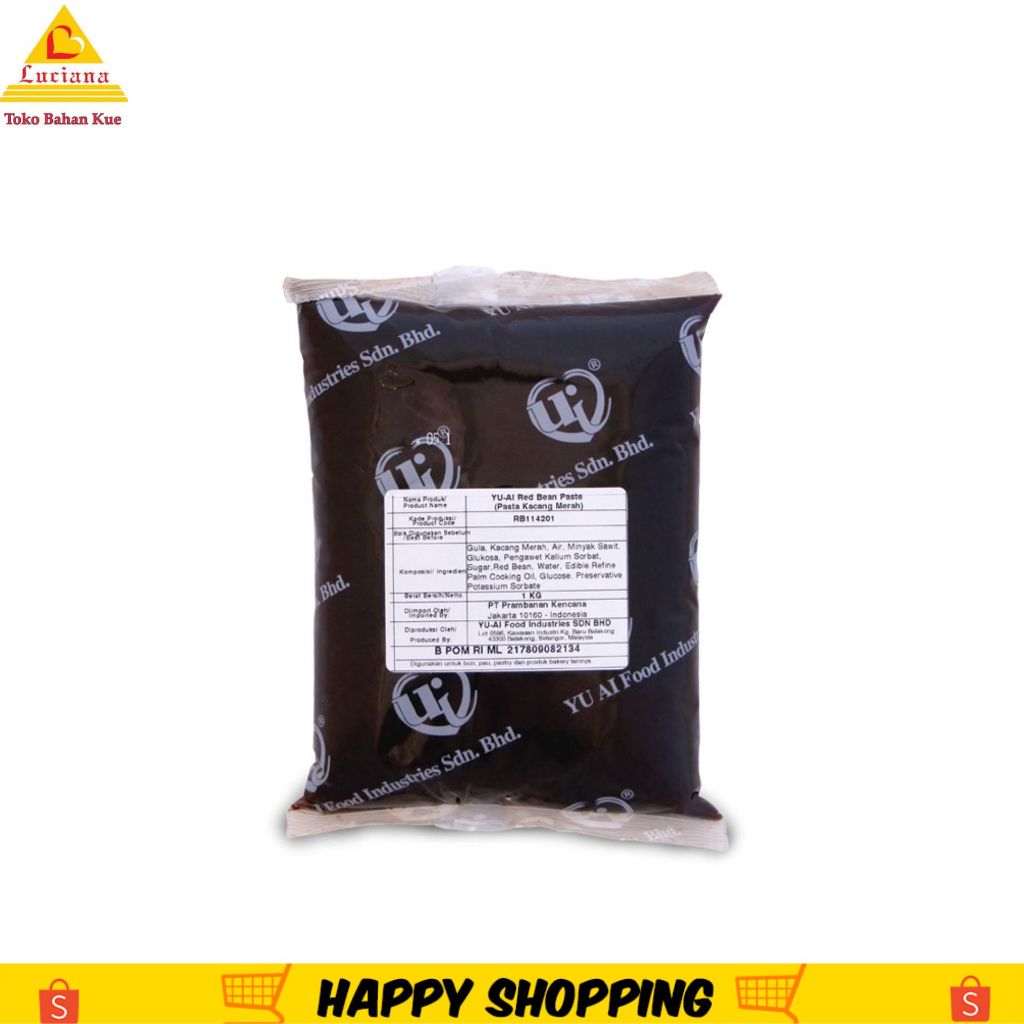 

Yu-Ai Pasta Filling RedBean/Kacang Merah 1Kg